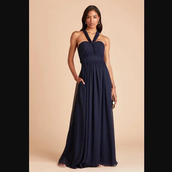 sachin and babi light blue dress Birdy Grey | Dresses | Birdy Grey Grace Convertible Dress Navy Chiffon  Bridesmaid Guest Of Wedding
